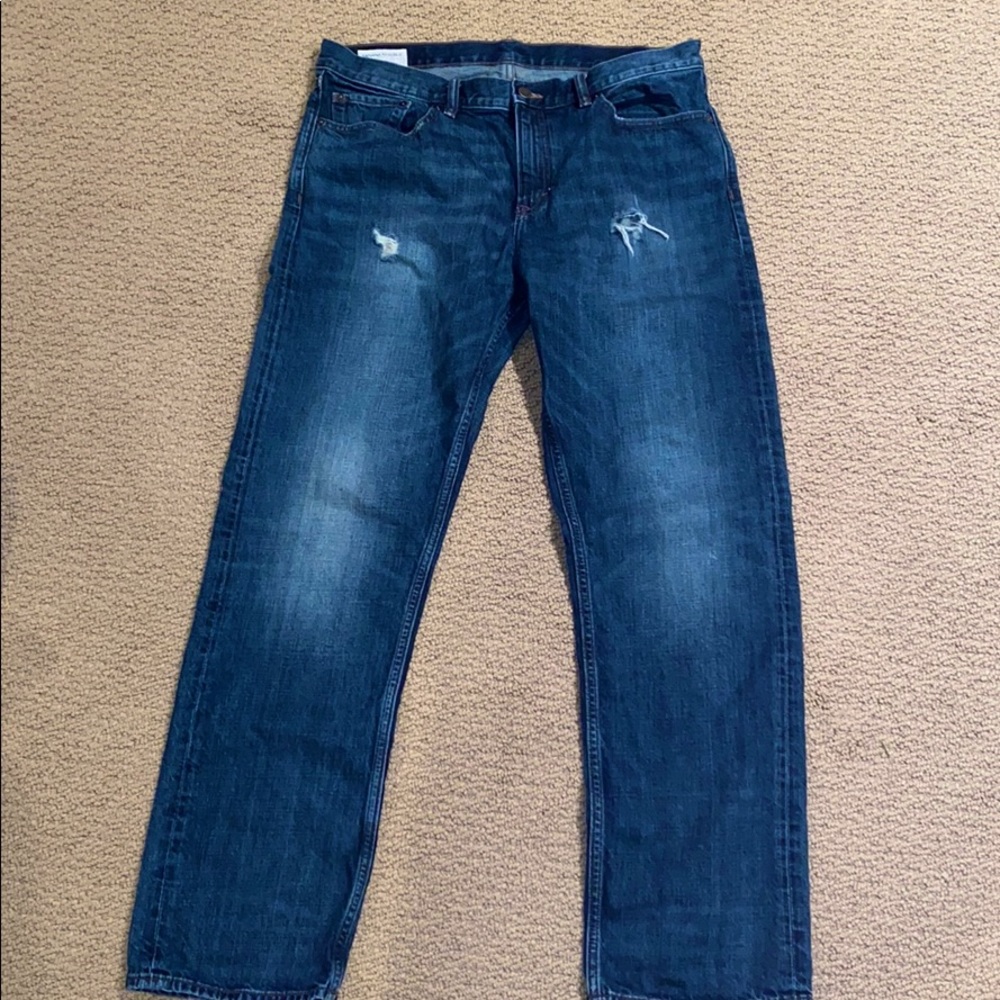Straight Leg Blue Jeans by Banana Republic